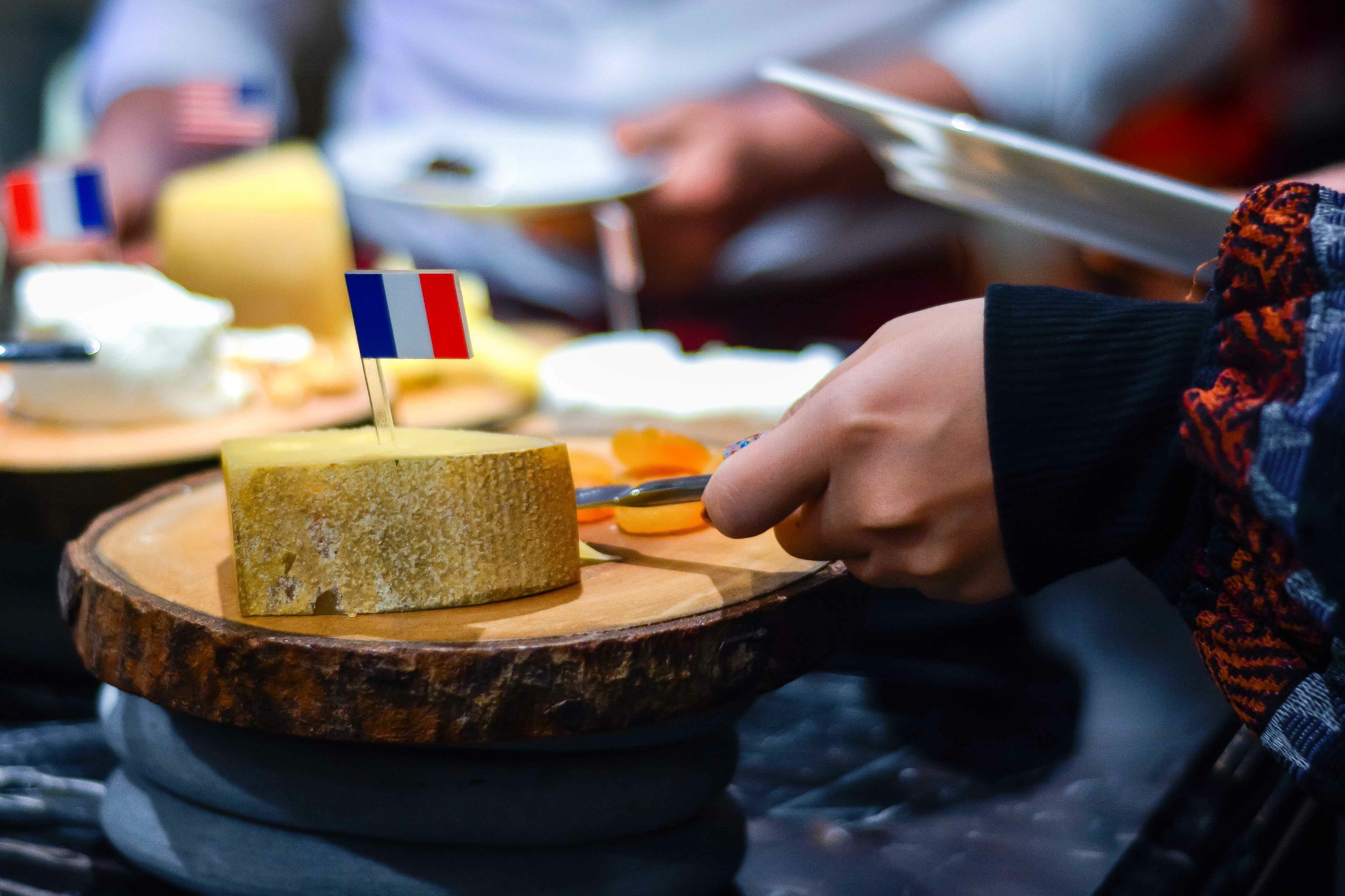 Platte mit Französischen Käse